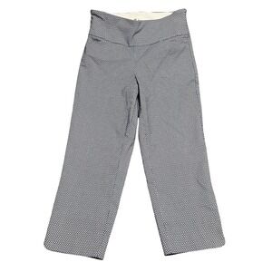 S. Oliver Chic Geometric Print Cropped Wide Leg Pants Women's Size S Comfort